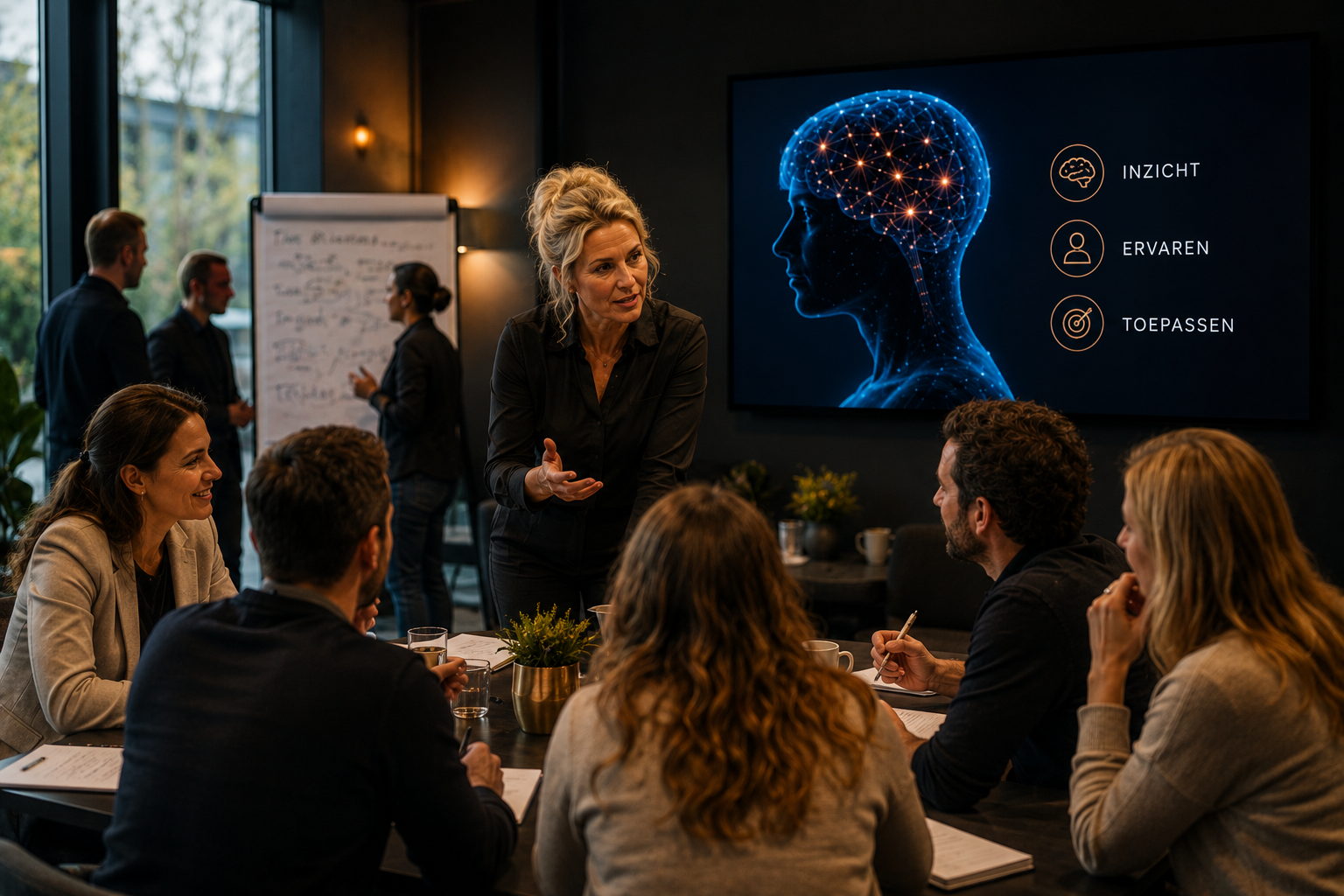 Interactieve workshop over stressmanagement en mentale veerkracht voor een team.